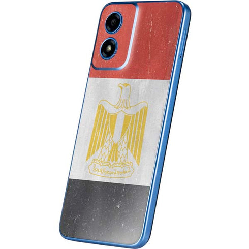 Egypt Flag Distressed Moto G Play 4G (2024) Skin